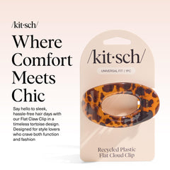 Kitsch clip plano mediano con agarre firme para todo tipo de cabello