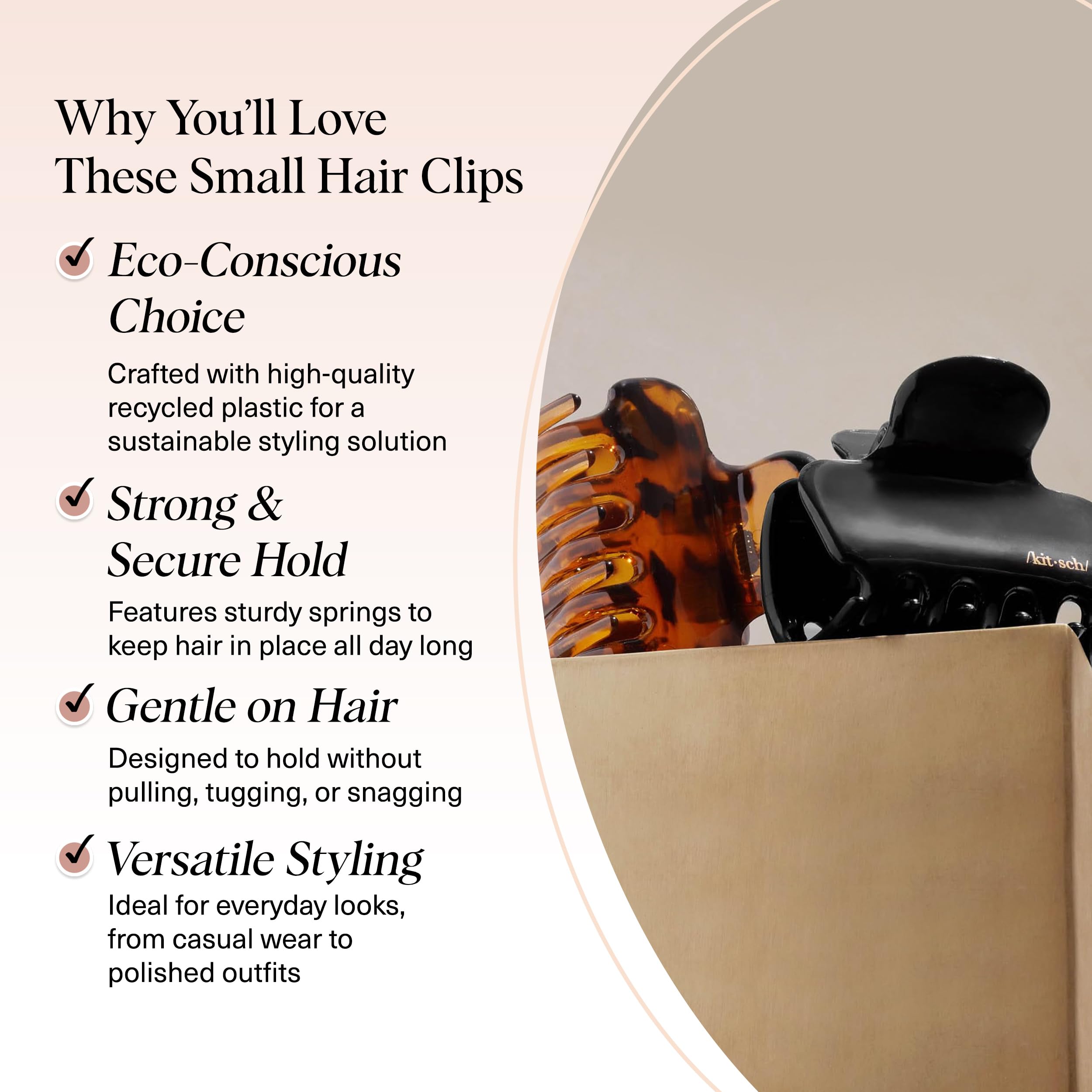 Kitsch clips detalle brillo nube: acabado lustroso para looks elegantes.