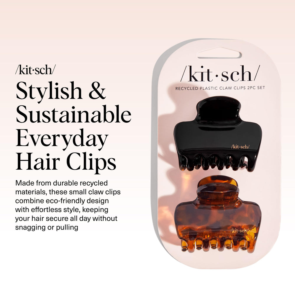 Kitsch clips garra mediana tortuga: estilo versátil para recogidos casuales.