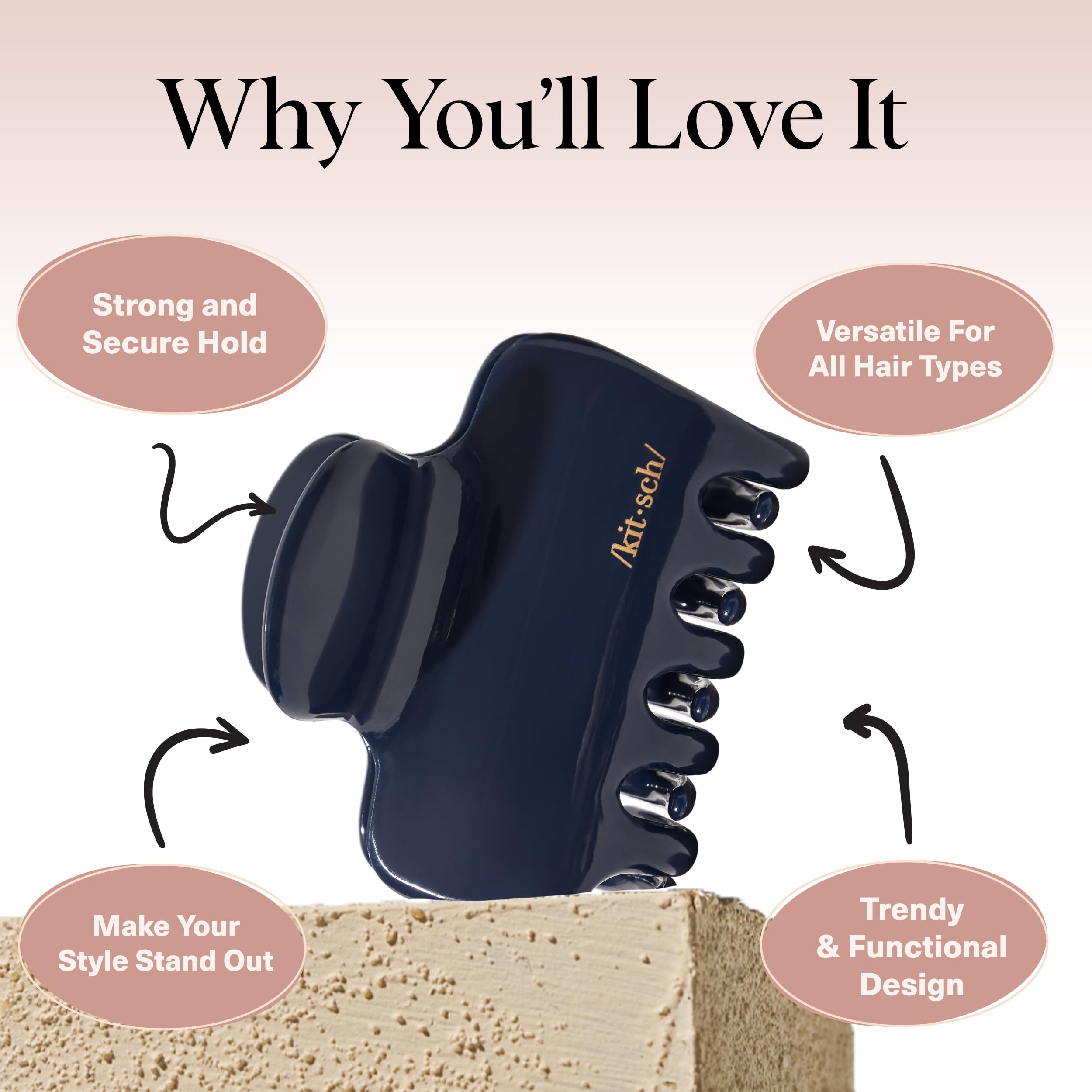 Kitsch Clips Medianos: diseño para todo tipo de cabello y estilo diario.