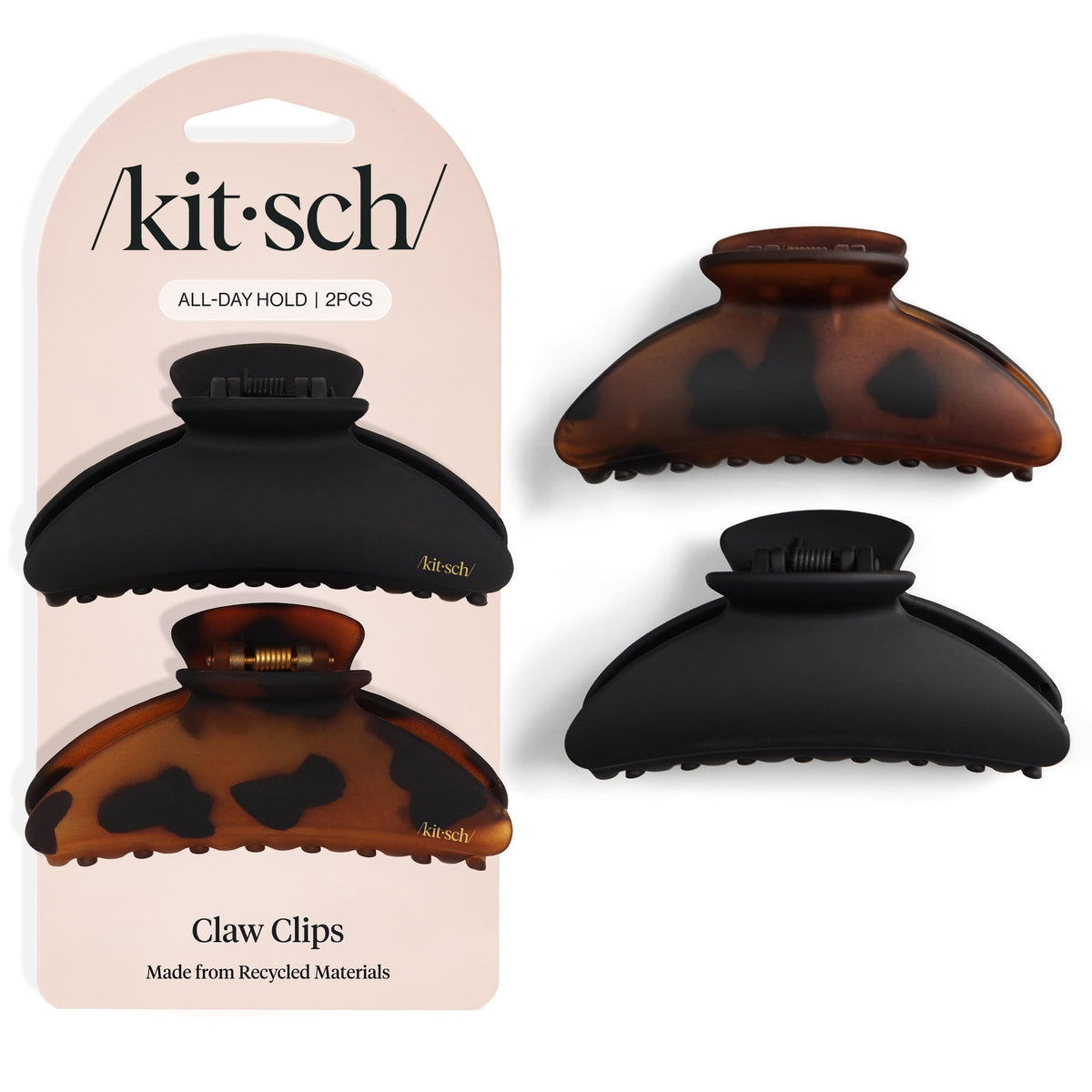 Kitsch clips medianos para cabello con sujeción firme y manejo diario.
