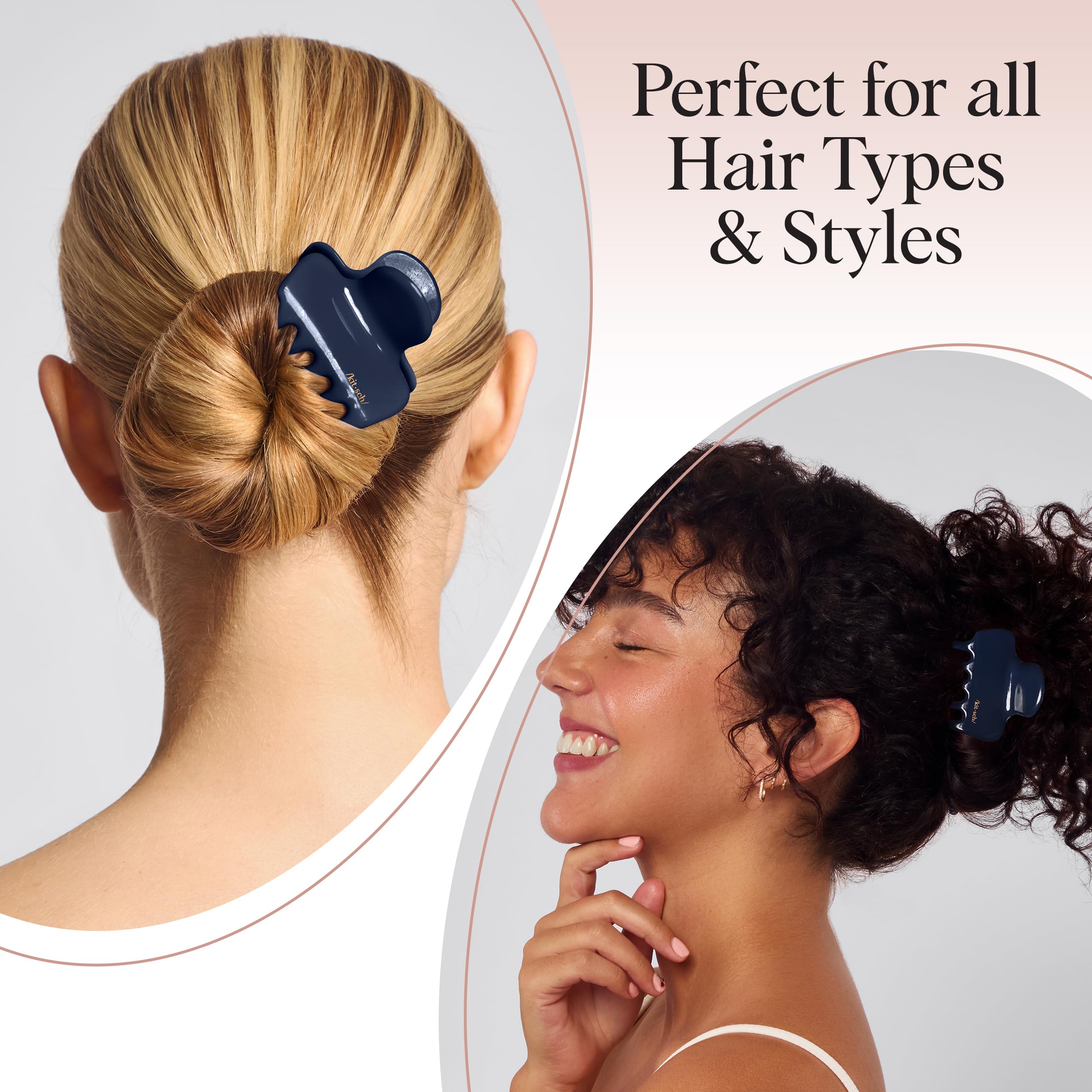 Kitsch Clips Medianos: diseño robusto que soporta uso diario.