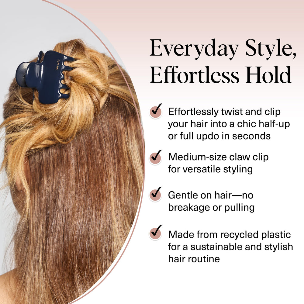 Kitsch Clips Medianos: perfecto para recogidos rápidos y limpios.