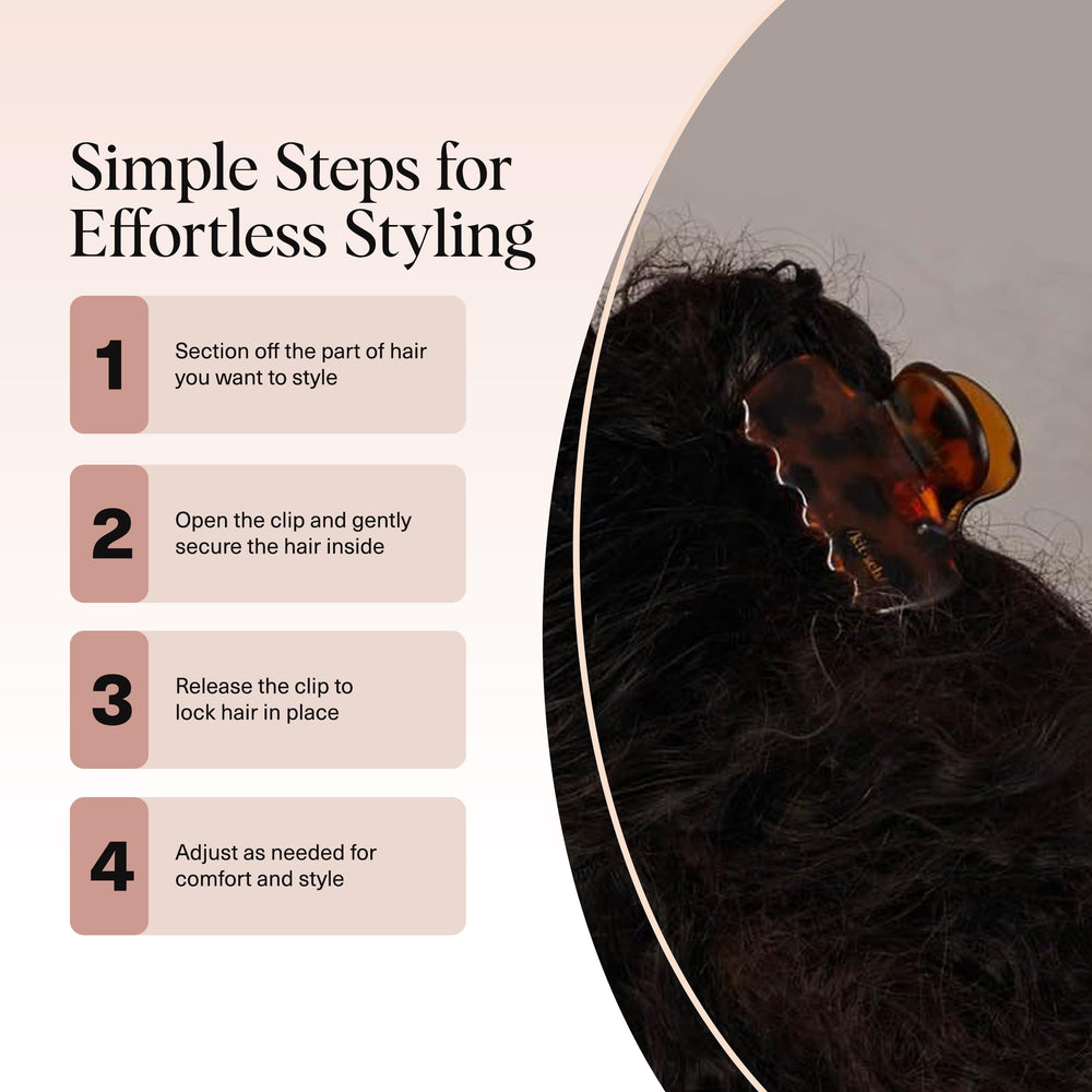 Kitsch clips seguro firme: mantiene el cabello en su lugar durante el día.