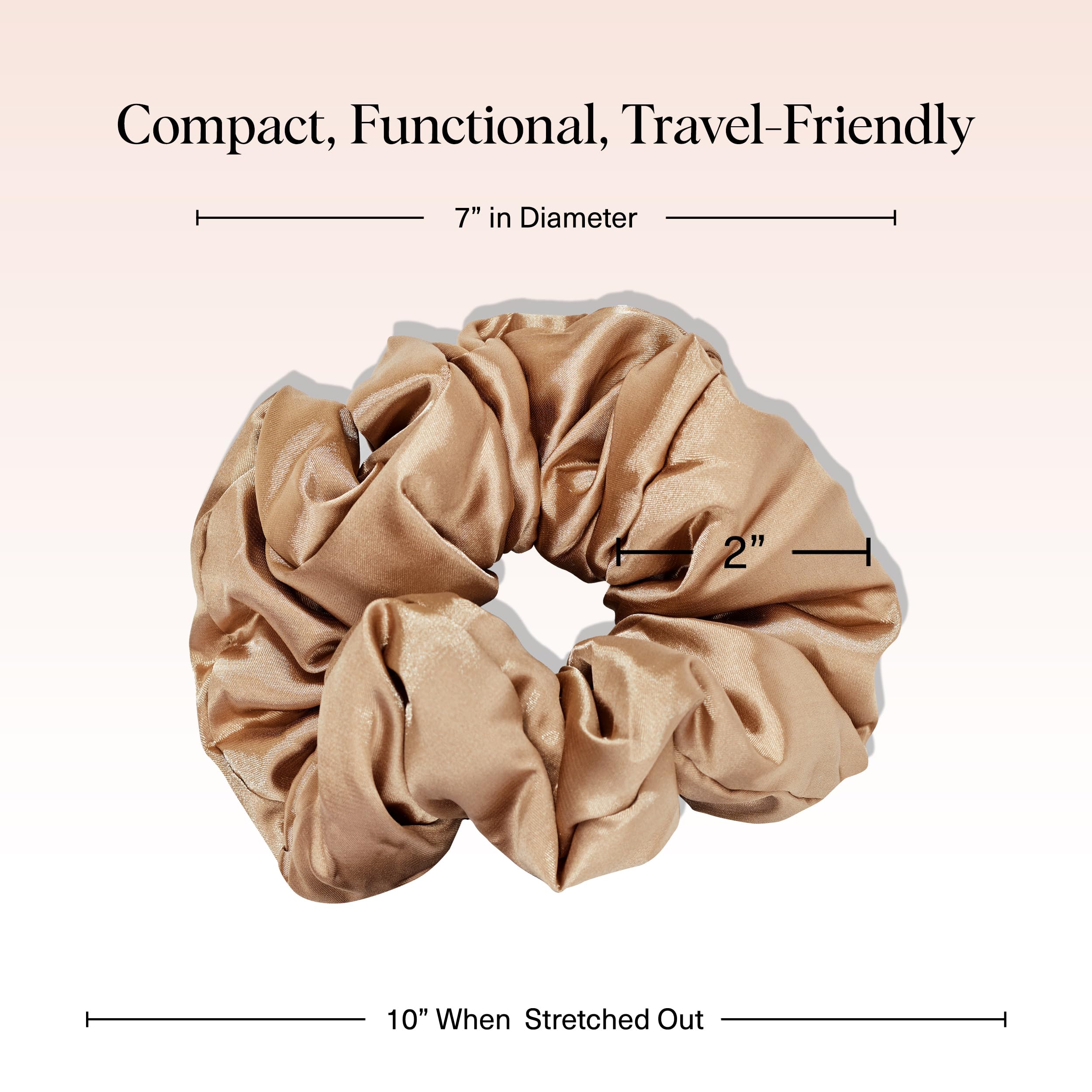 Kitsch coletas satinadas para uso diario, sujetan el cabello sin dejar marcas.