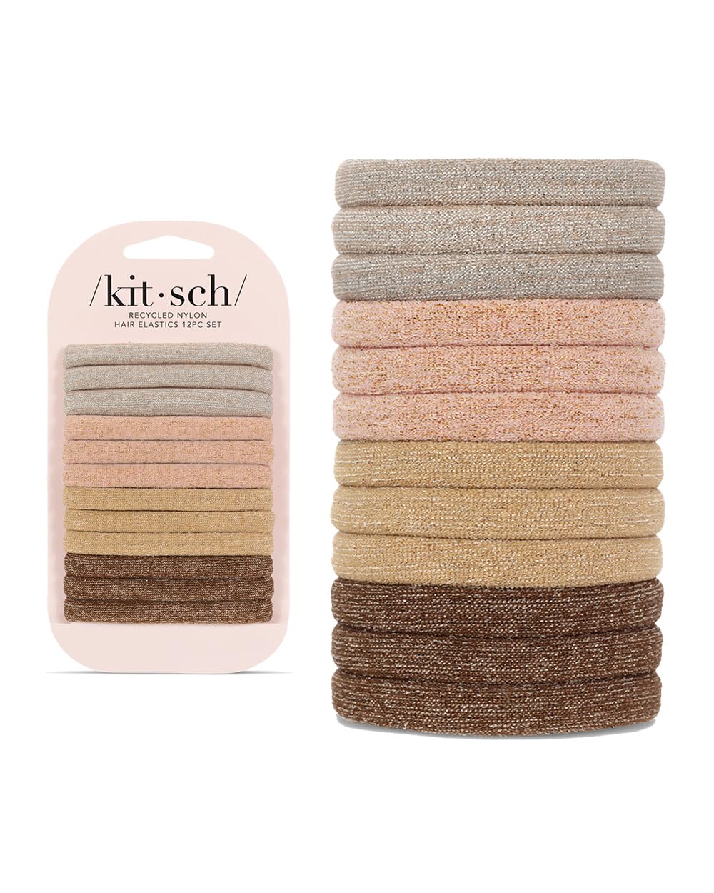 Kitsch coleteros sin daño con brillos, perfecto para coletas brillantes.