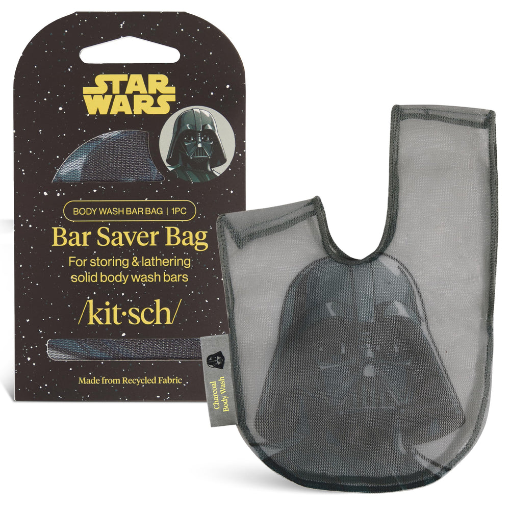 Kitsch Darth Vader bolsa-jabon-malla: diseño patentado para guardar jabón en la ducha.