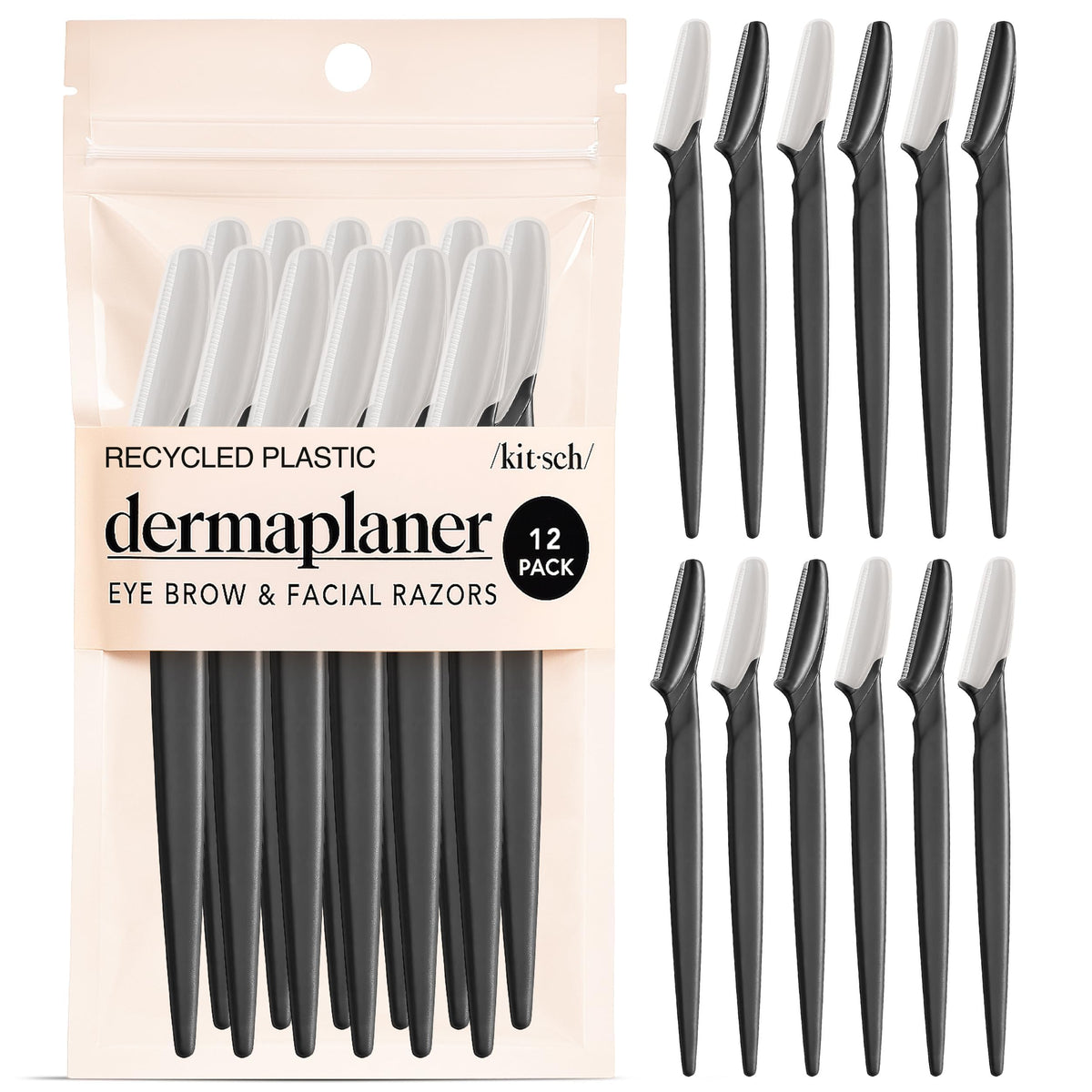 Rasuradora dermaplane Kitsch para rostro, piel más suave.