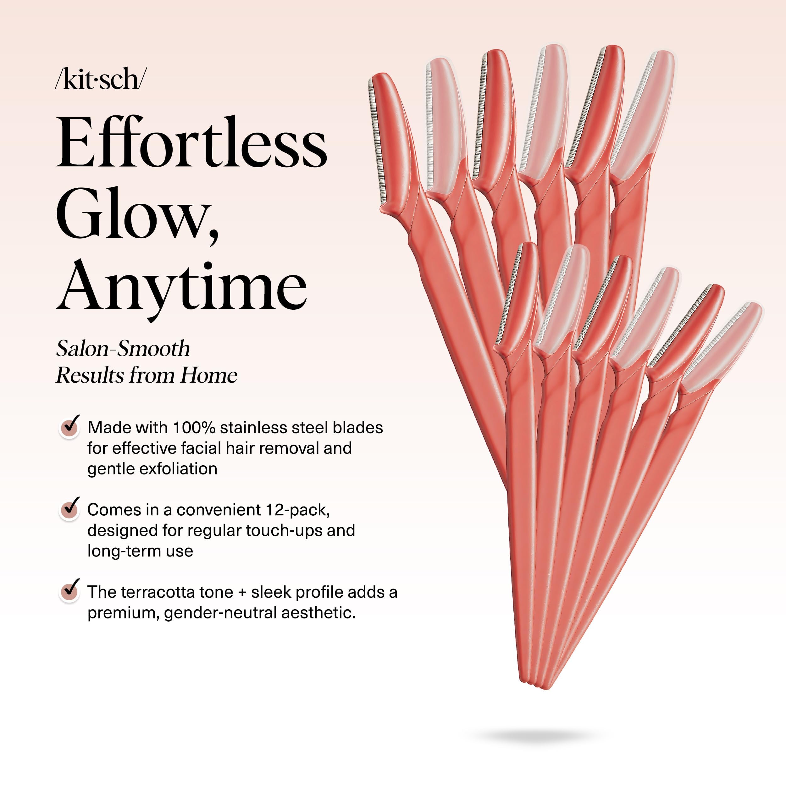 Kitsch Dermaplane Razor: afila cejas con precisión para un maquillaje más definido.