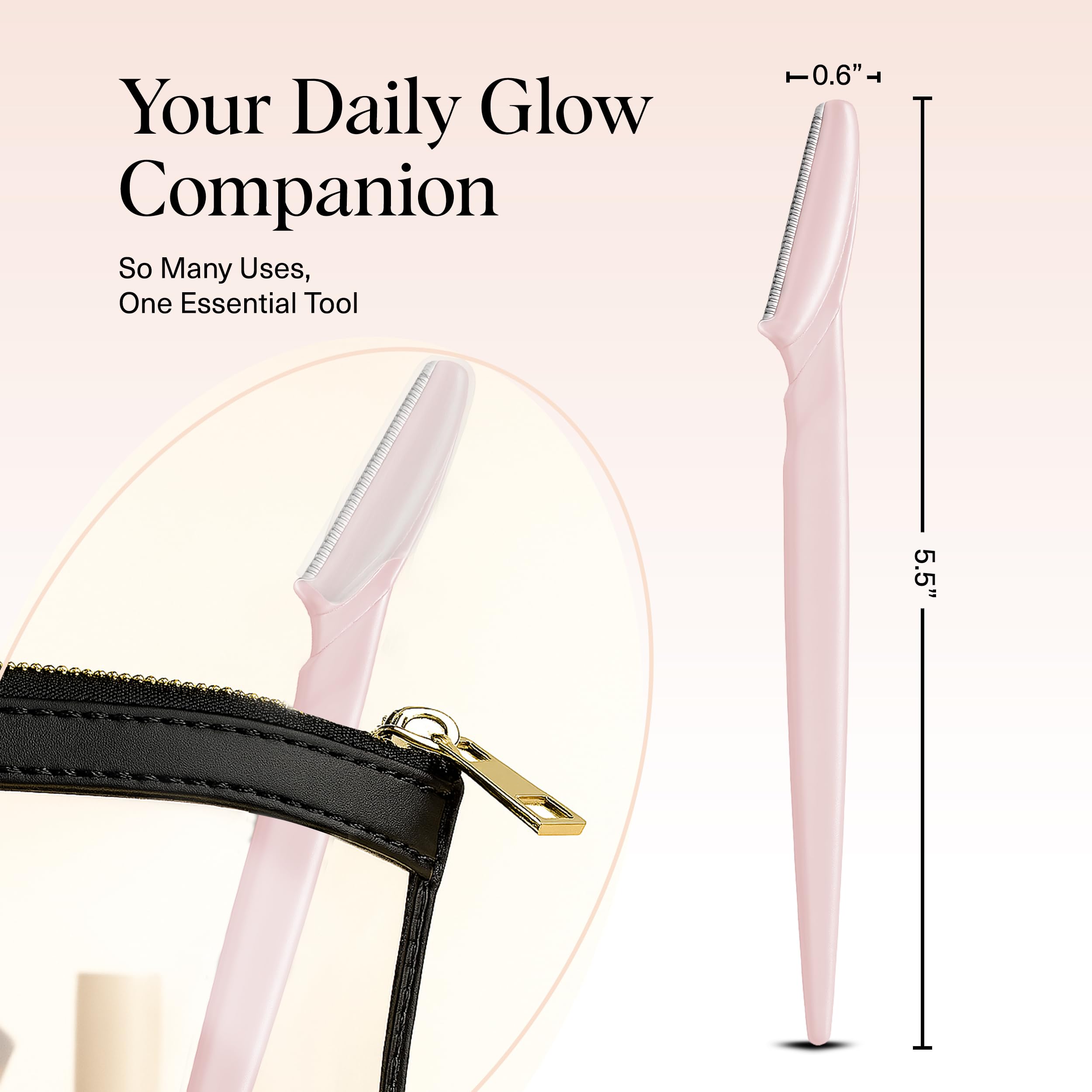 Kitsch Dermaplane Razor prepara la piel para serums y crema