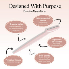 Kitsch Dermaplane Razor diseño sostenible para viajar ligero