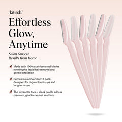 Kitsch Dermaplane Razor elimina vello facial suave para una piel más lisa
