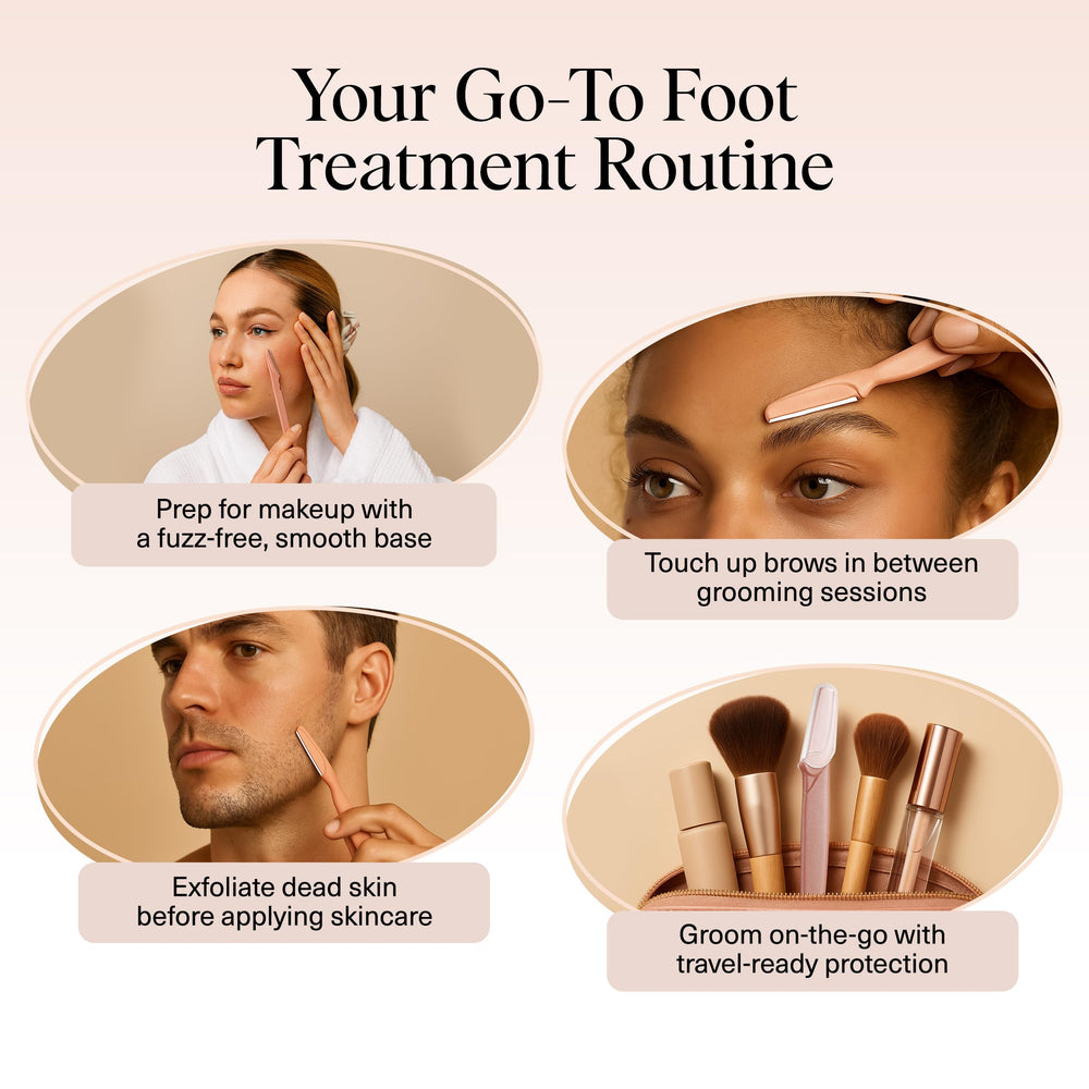 Tamaño compacto de Kitsch Dermaplane para rutina diaria