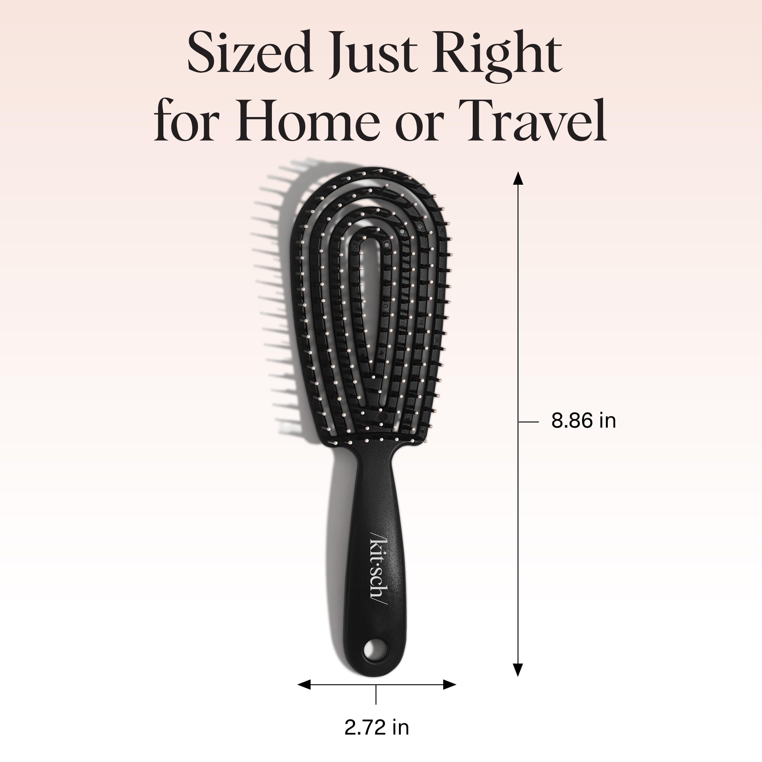 Apto para peinar, masajear y preparar el cabello en una sola acción.