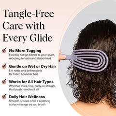 Kitsch cepillo con cerdas ultra suaves para cabello más sedoso.