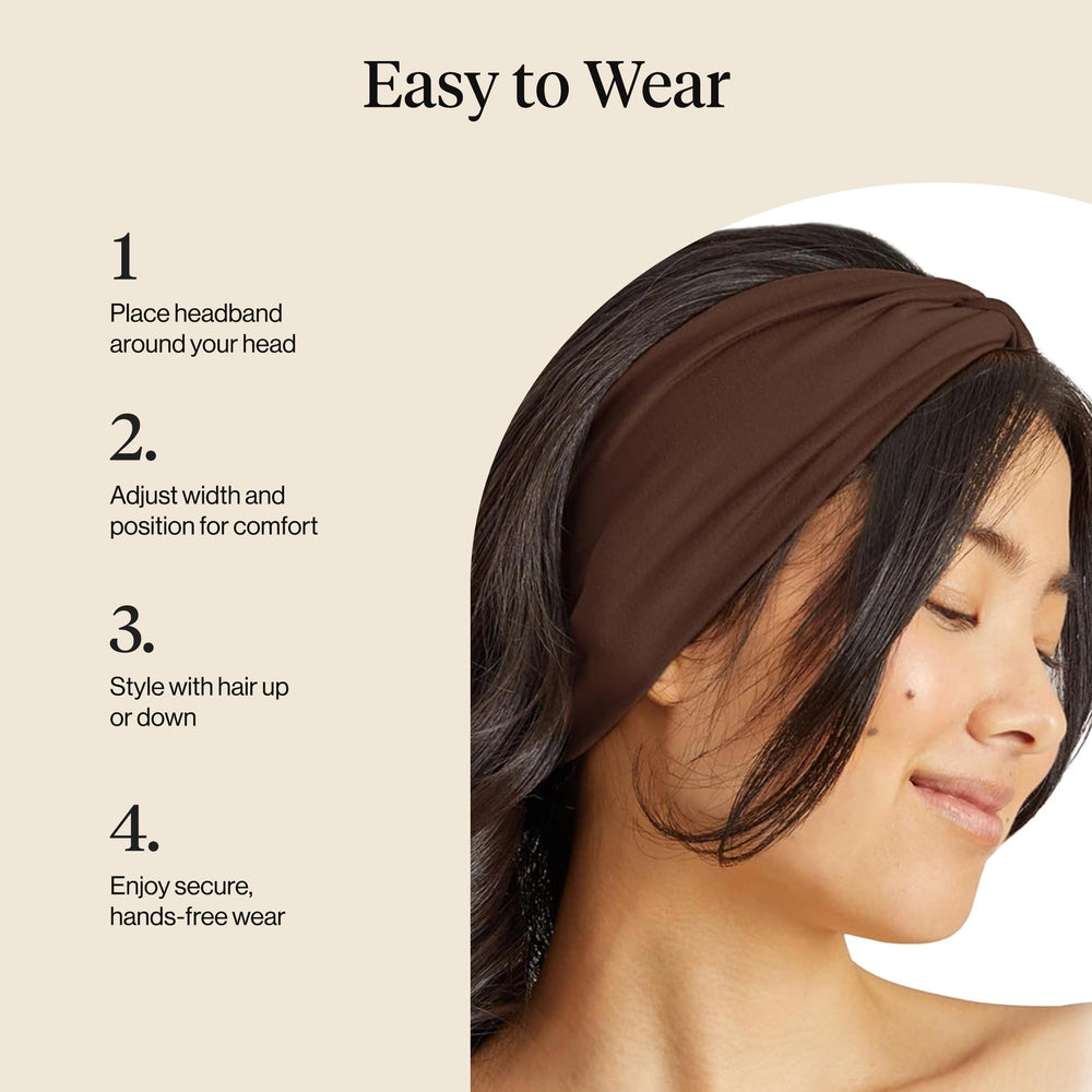 Kitsch diadema ancho rosewood, complemento de moda para cualquier look deportivo.