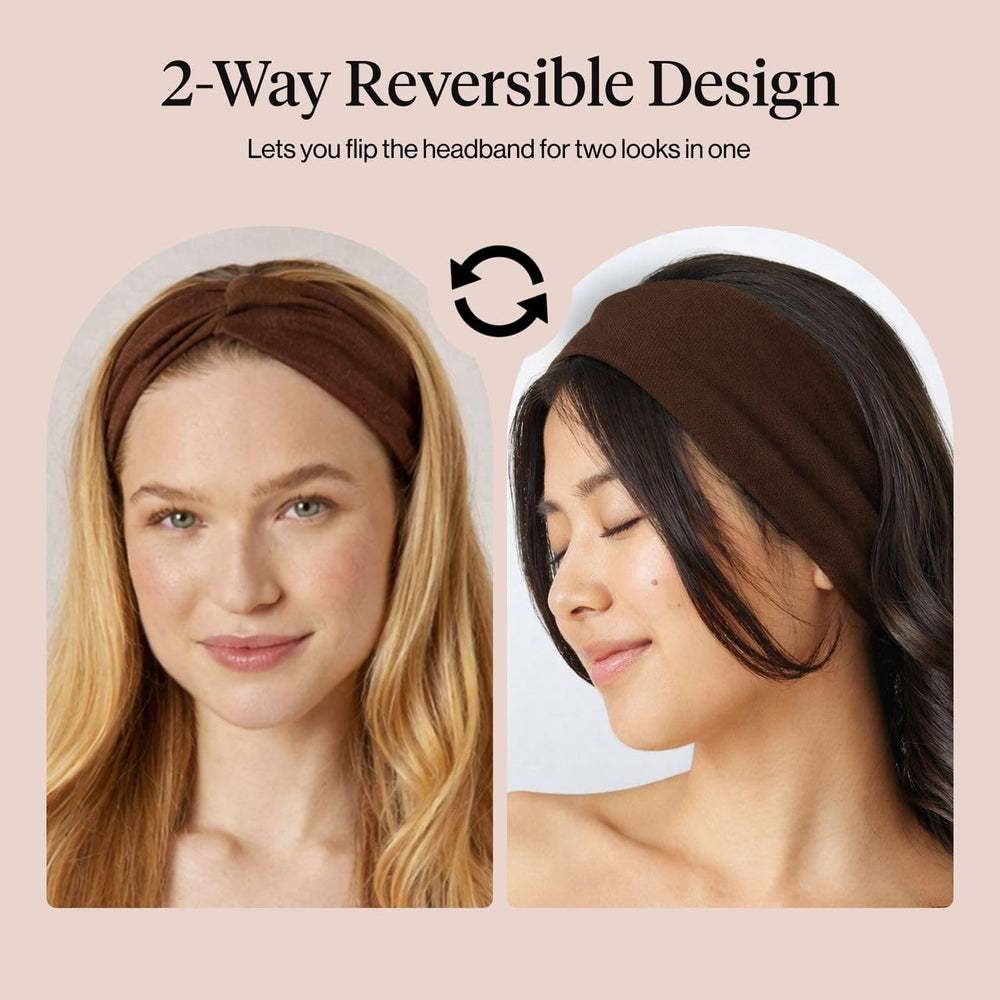 Diadema ancha Kitsch rosewood para yoga, uso cómodo y estilo que acompaña cualquier secuencia.
