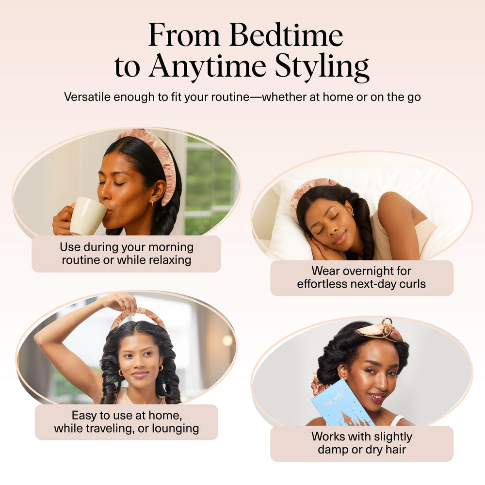 Detalle de satén suave de Kitsch Disney Satin cuida la melena.