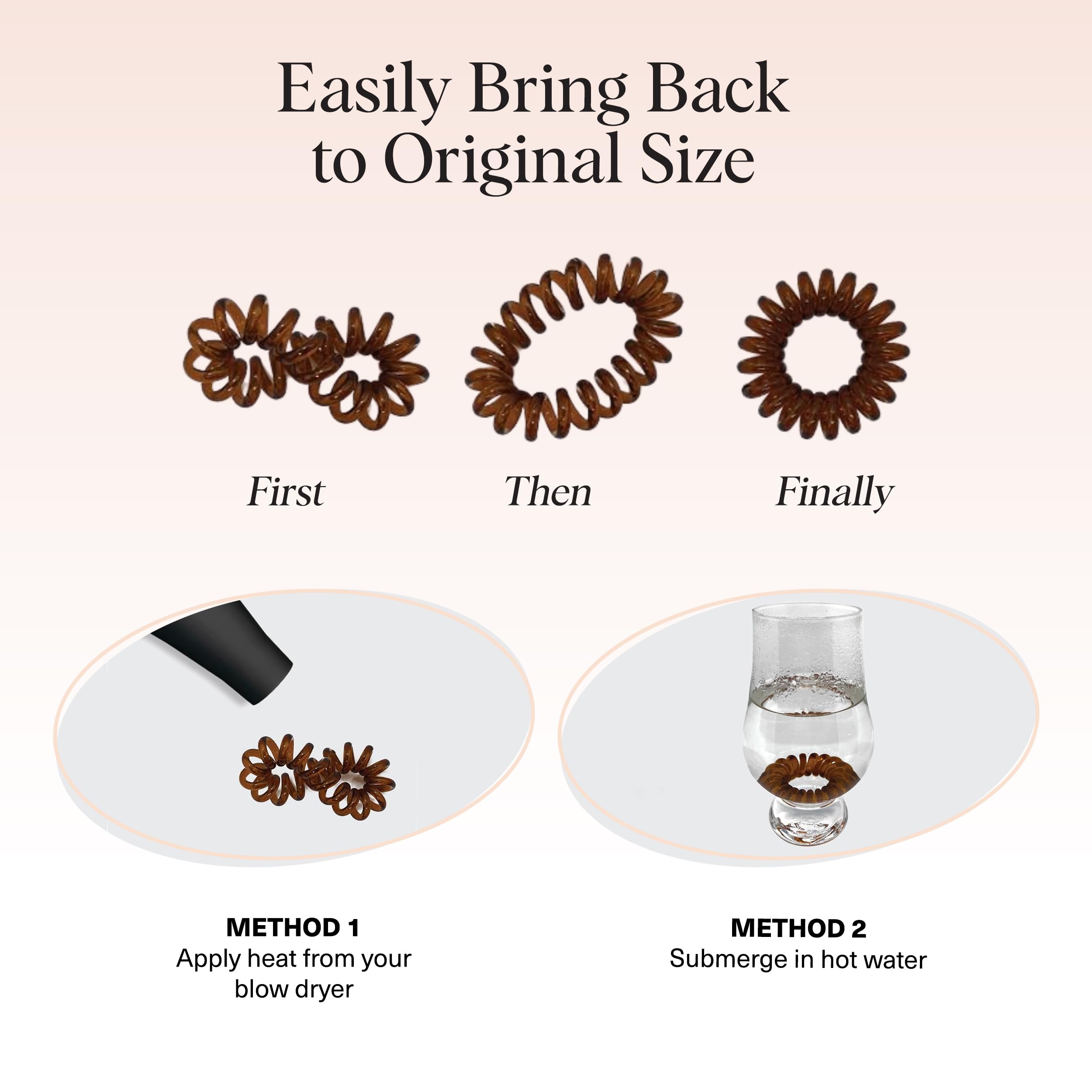 Kitsch espirales como accesorio de moda práctico.