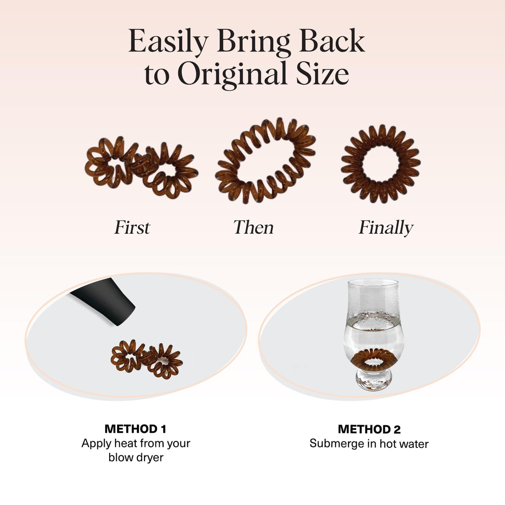 Kitsch espirales como accesorio de moda práctico.