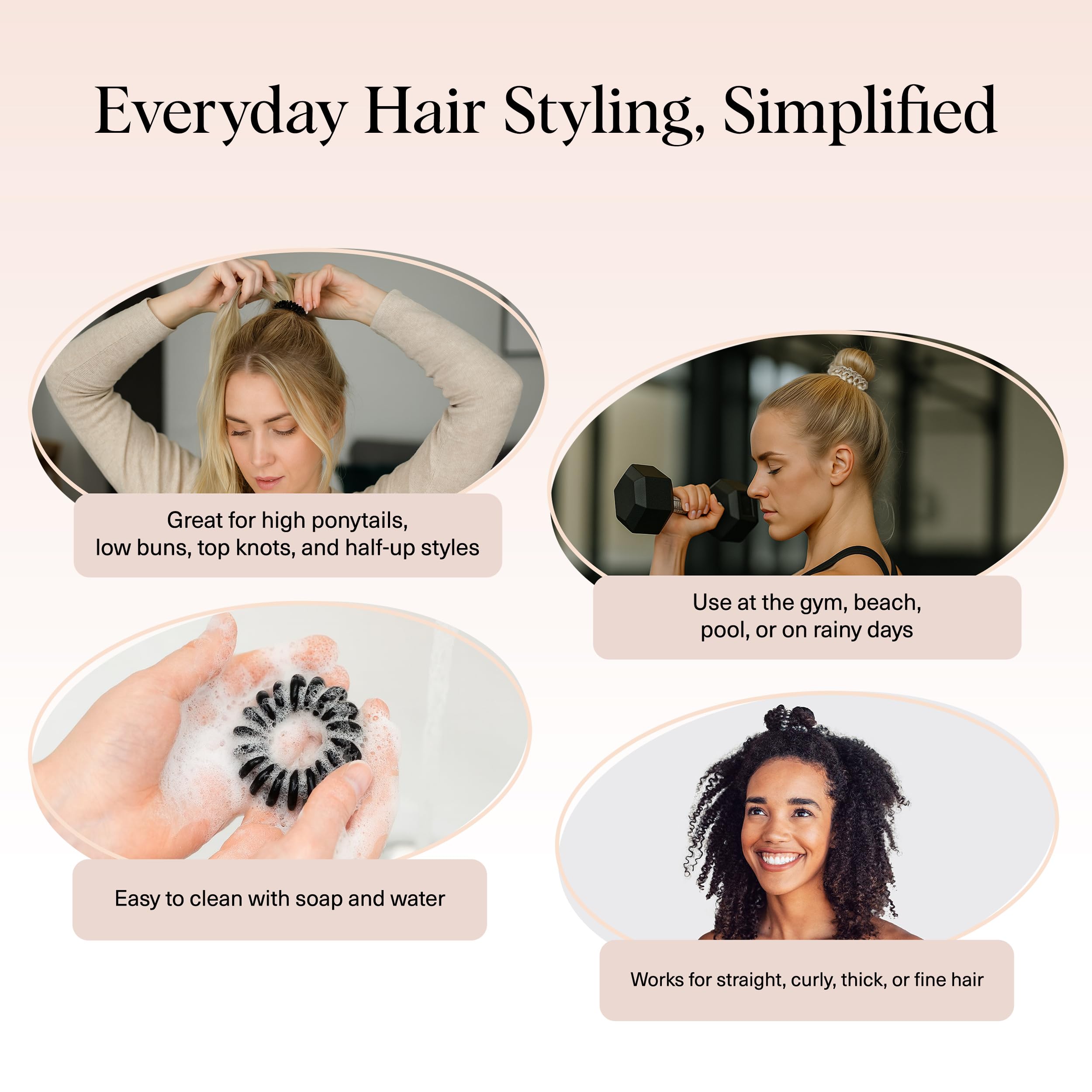 Kitsch espirales higiénicos, fácil limpieza.