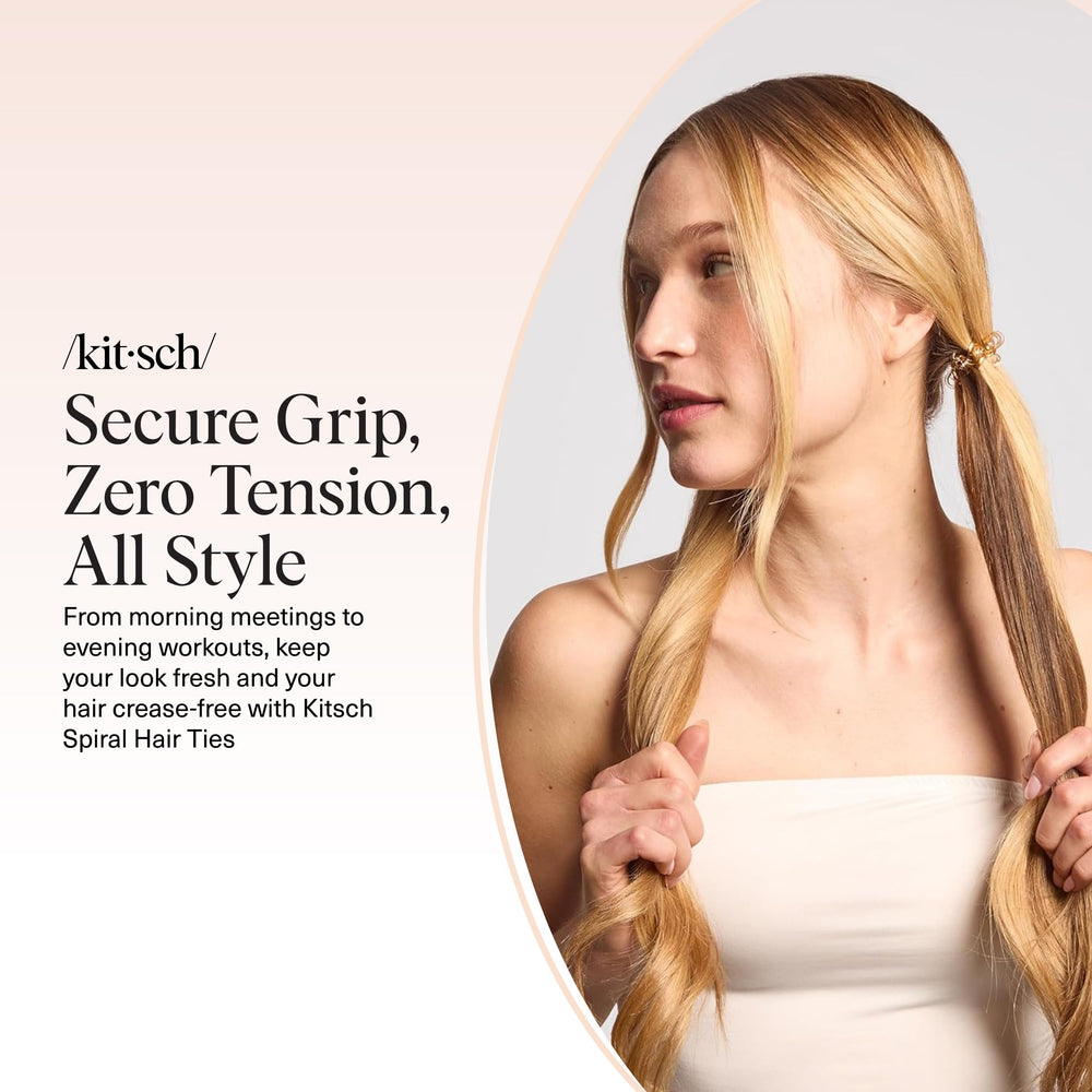 Kitsch espirales para cola recogidos elegantes.