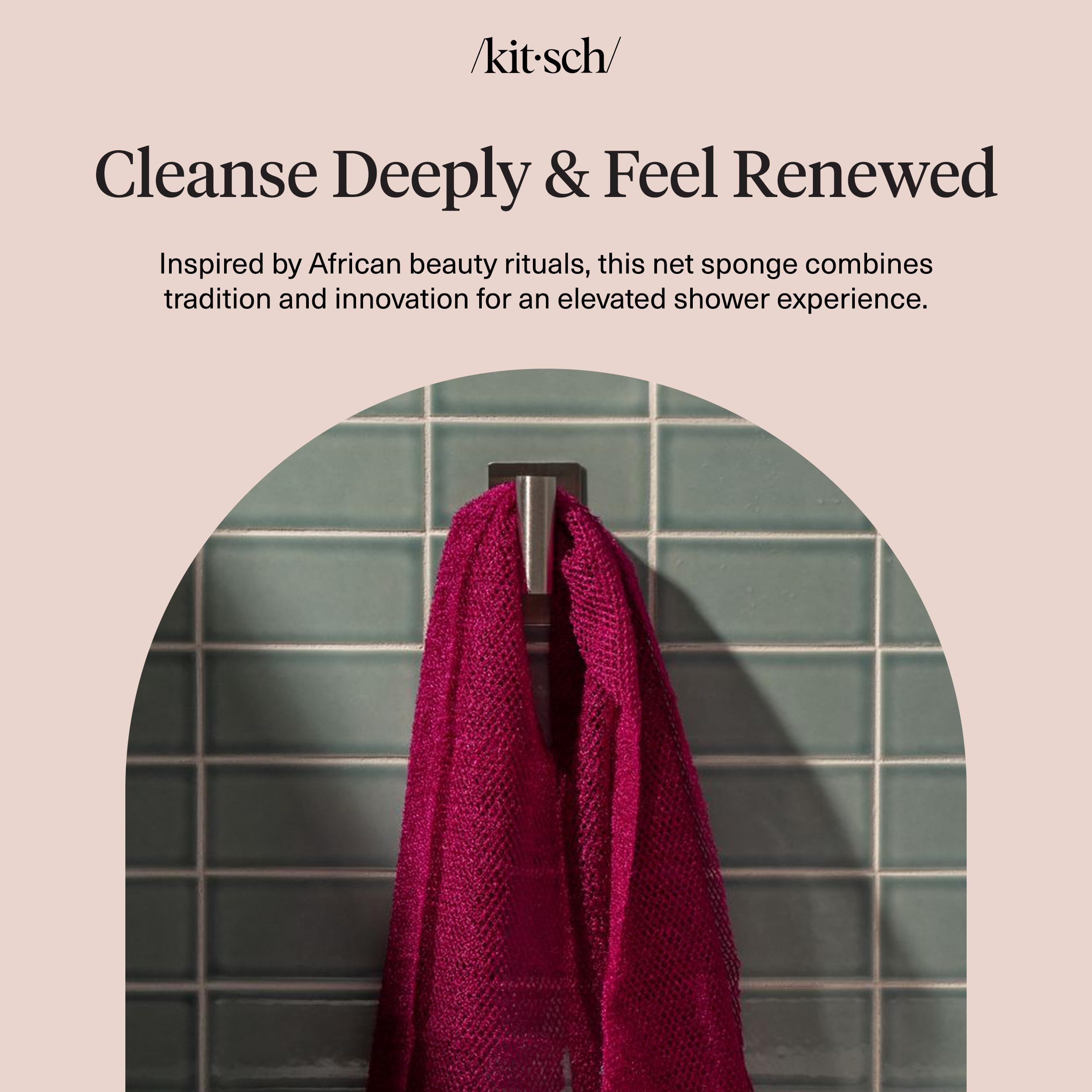 Kitsch esponja de red africana ofrece durabilidad prolongada.