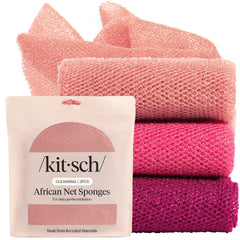 Kitsch esponja de red africana para uso diario, exfoliación suave.