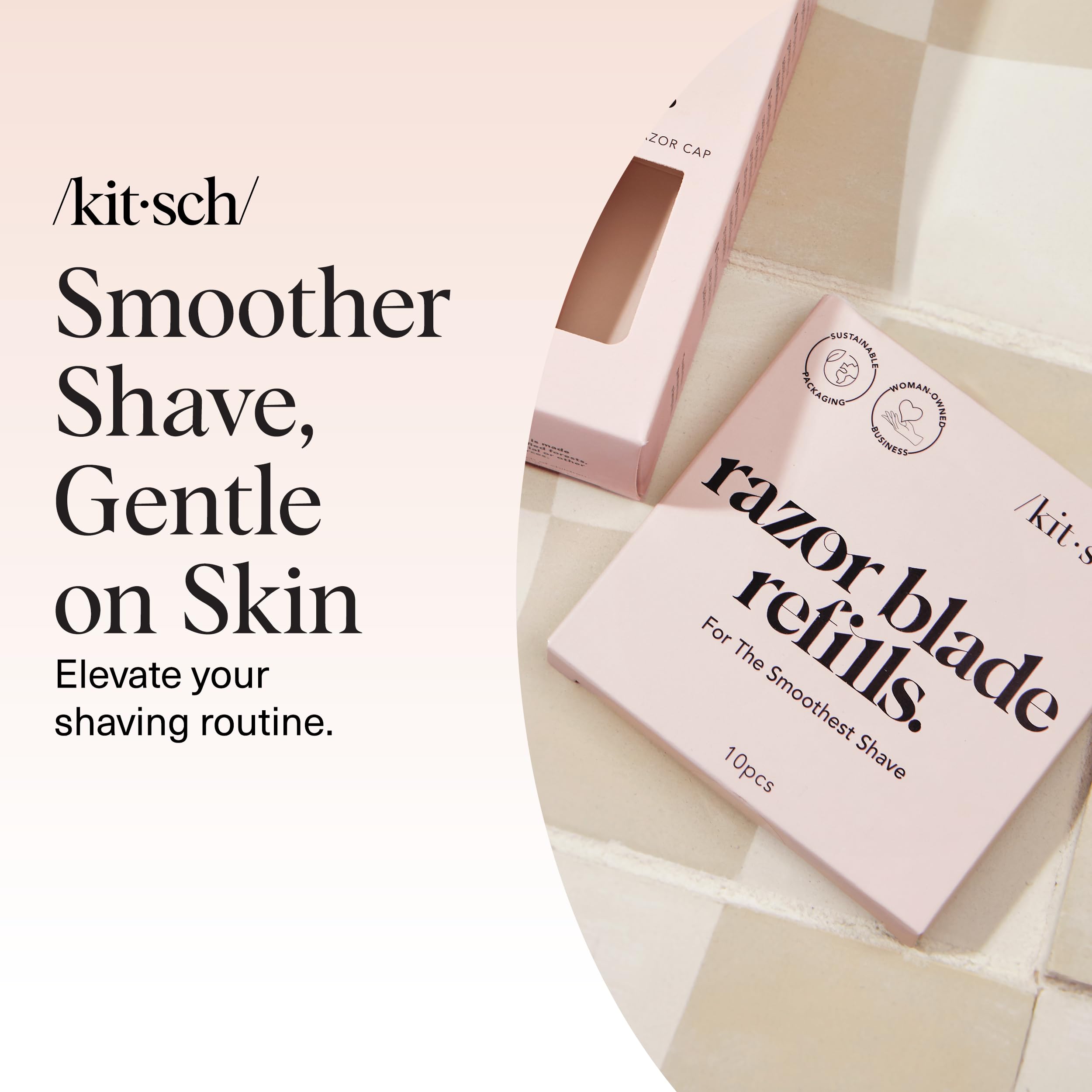 Experiencia de afeitado premium con Kitsch: suave y cómodo.