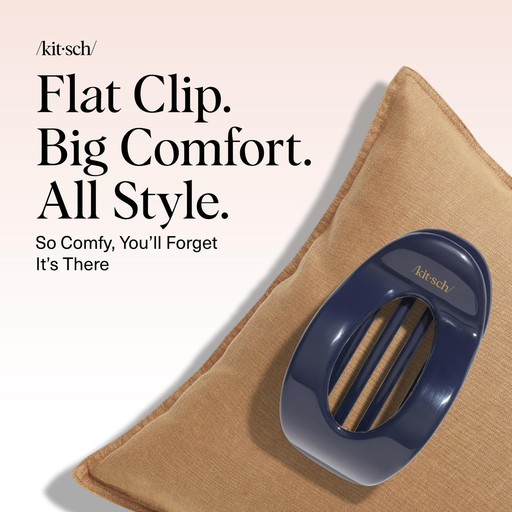 Kitsch pinza plana con fijación antideslizante para cabello seguro.