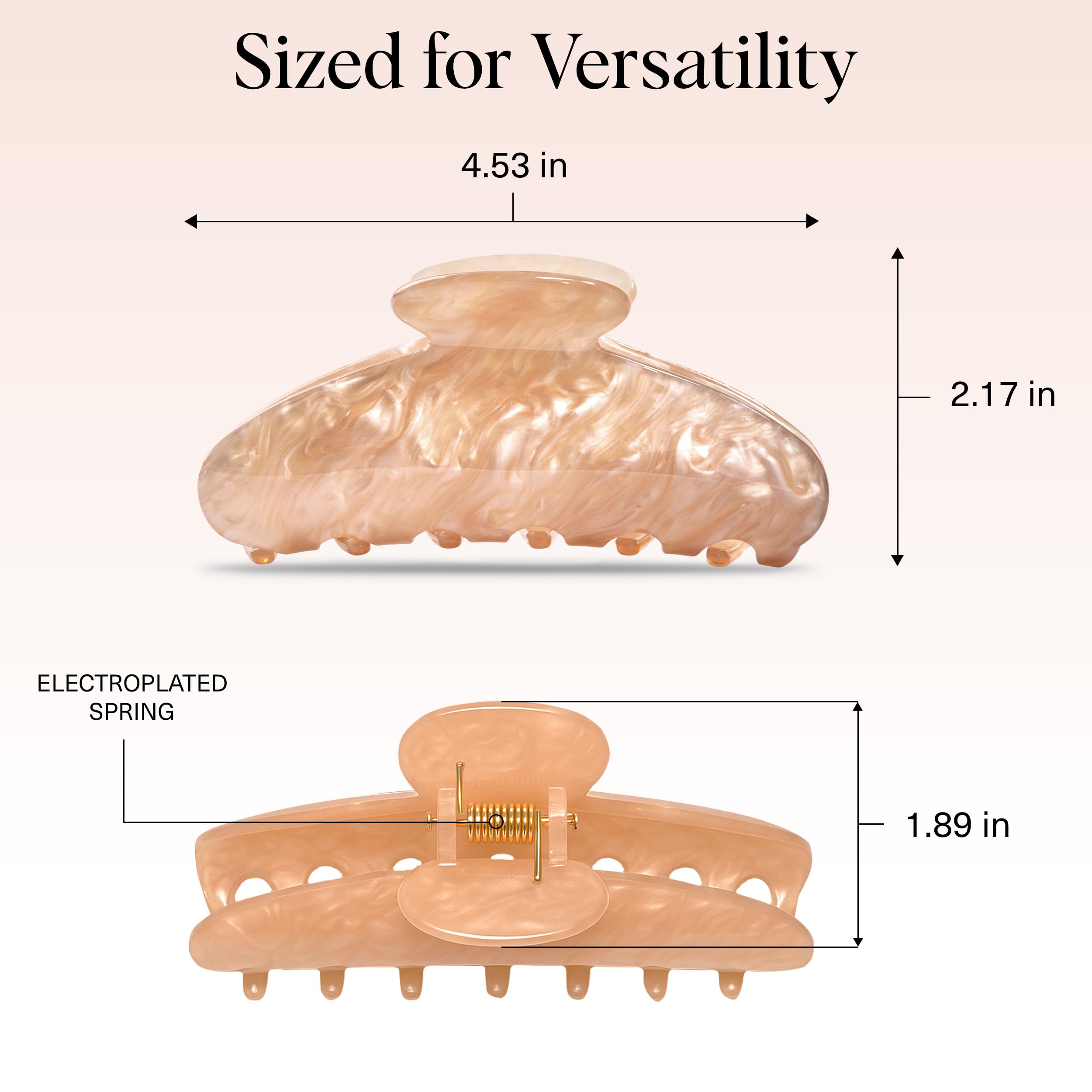 Garra marmol Kitsch, acabado brillante para looks diarios.