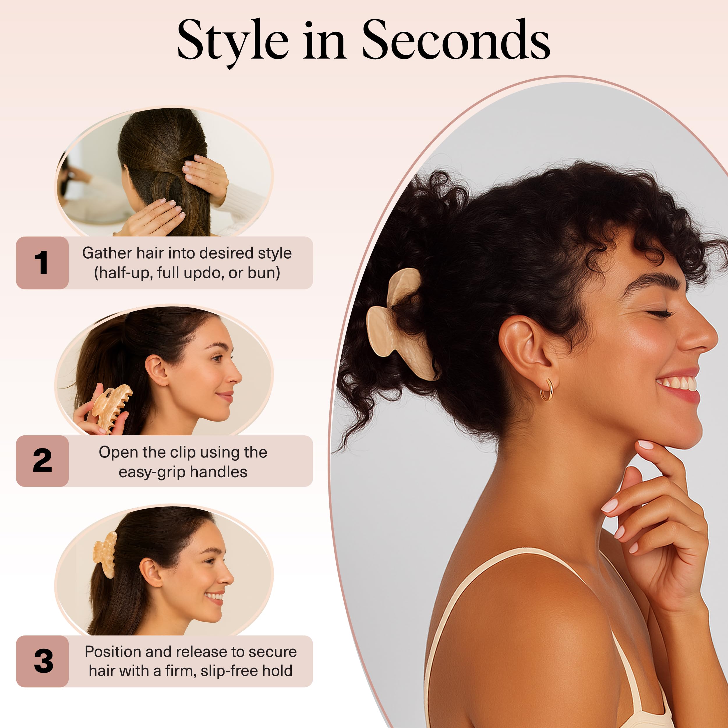 Garra grande de mármol Kitsch, sujeción estable durante el día.