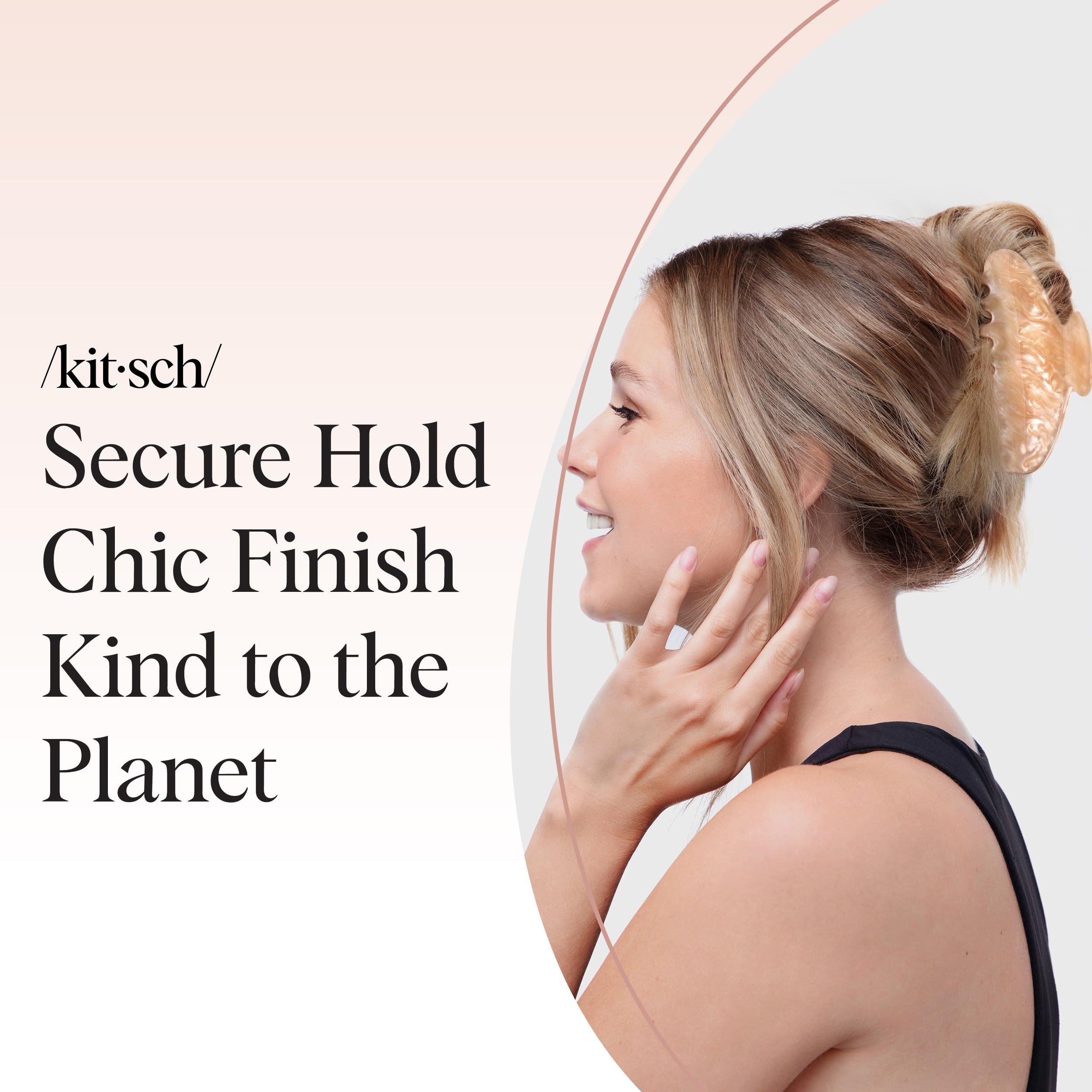 Kitsch garra grande de mármol, perfecta para recogidos.