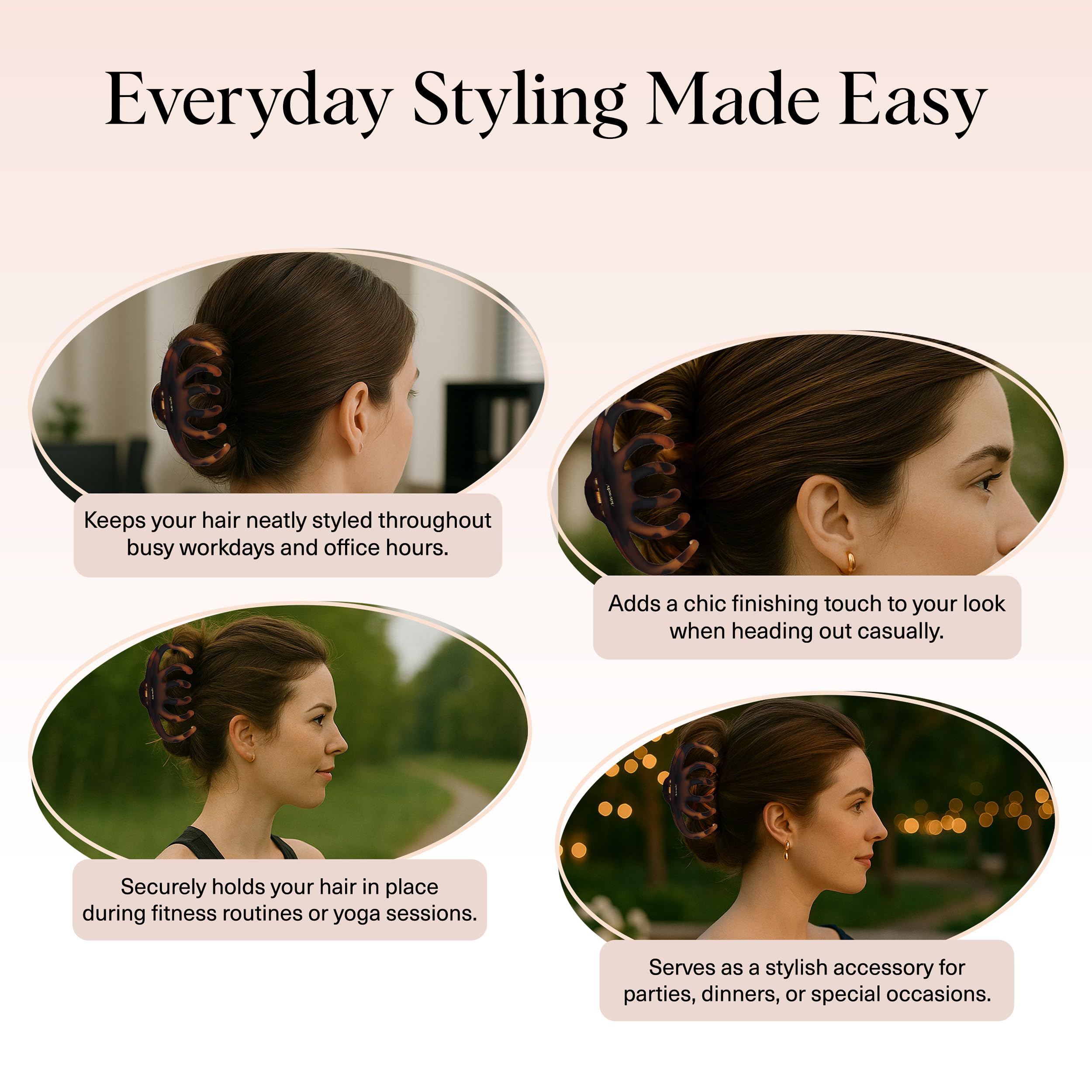 Garra pulpo carey de Kitsch, resortes de fuerza profesional para sujeción confiable.