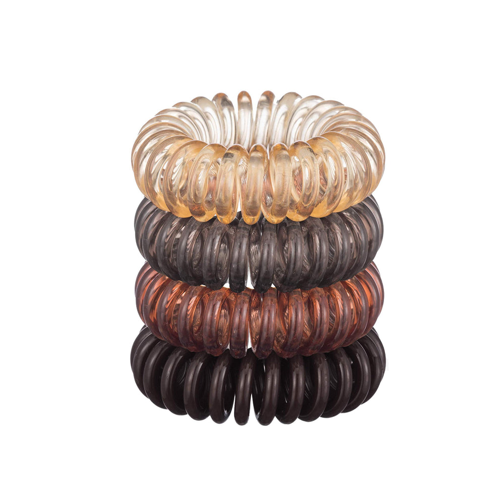 Goma espiral Kitsch para pelo moreno, regalo práctico para ella.