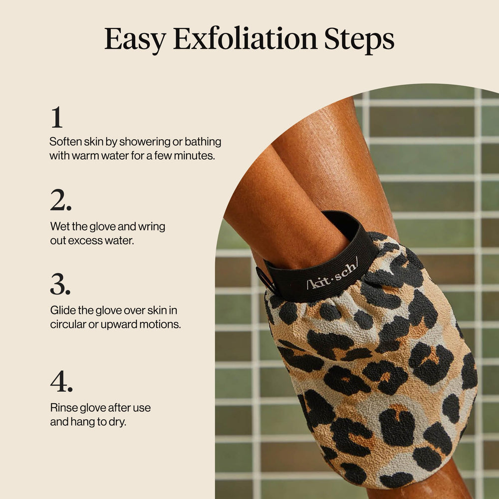 Guante exfoliante de Kitsch, ideal como regalo de cuidado personal