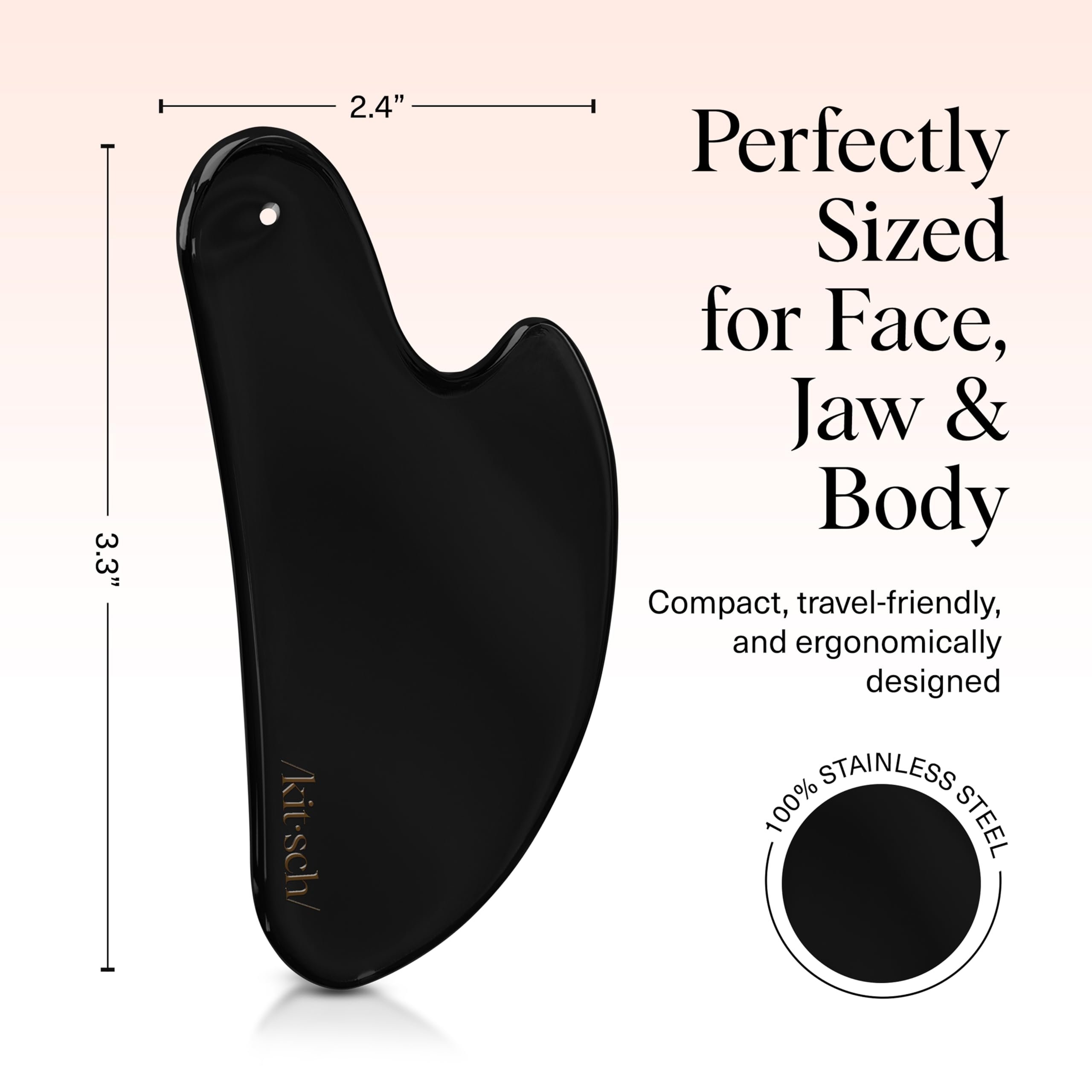 Kitsch Gua Sha ofrece relajación facial y alivio del estrés.