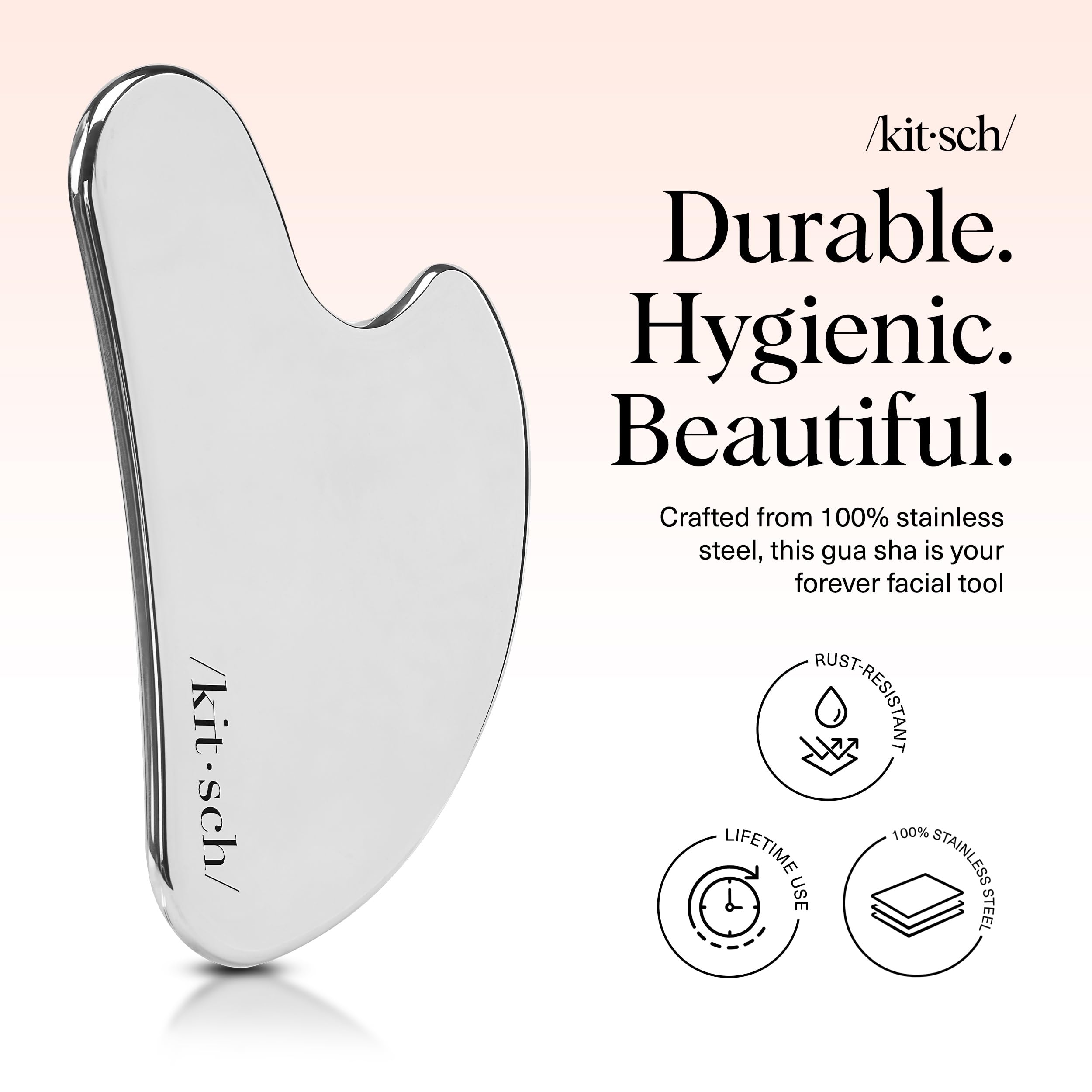 Kitsch gua sha para mandíbula, realza la definición y favorece el drenaje linfático