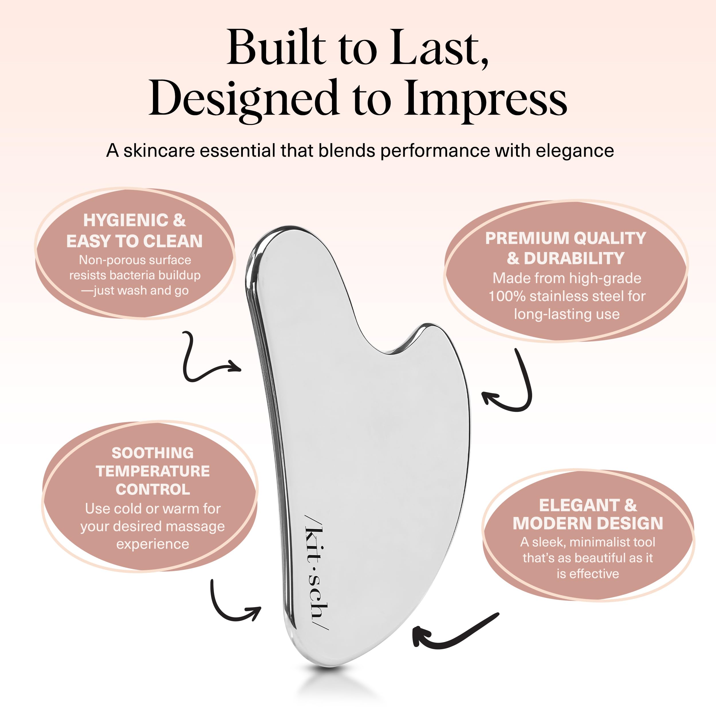 Kitsch gua sha para cuerpo, masaje relajante y drenaje de zonas tensas