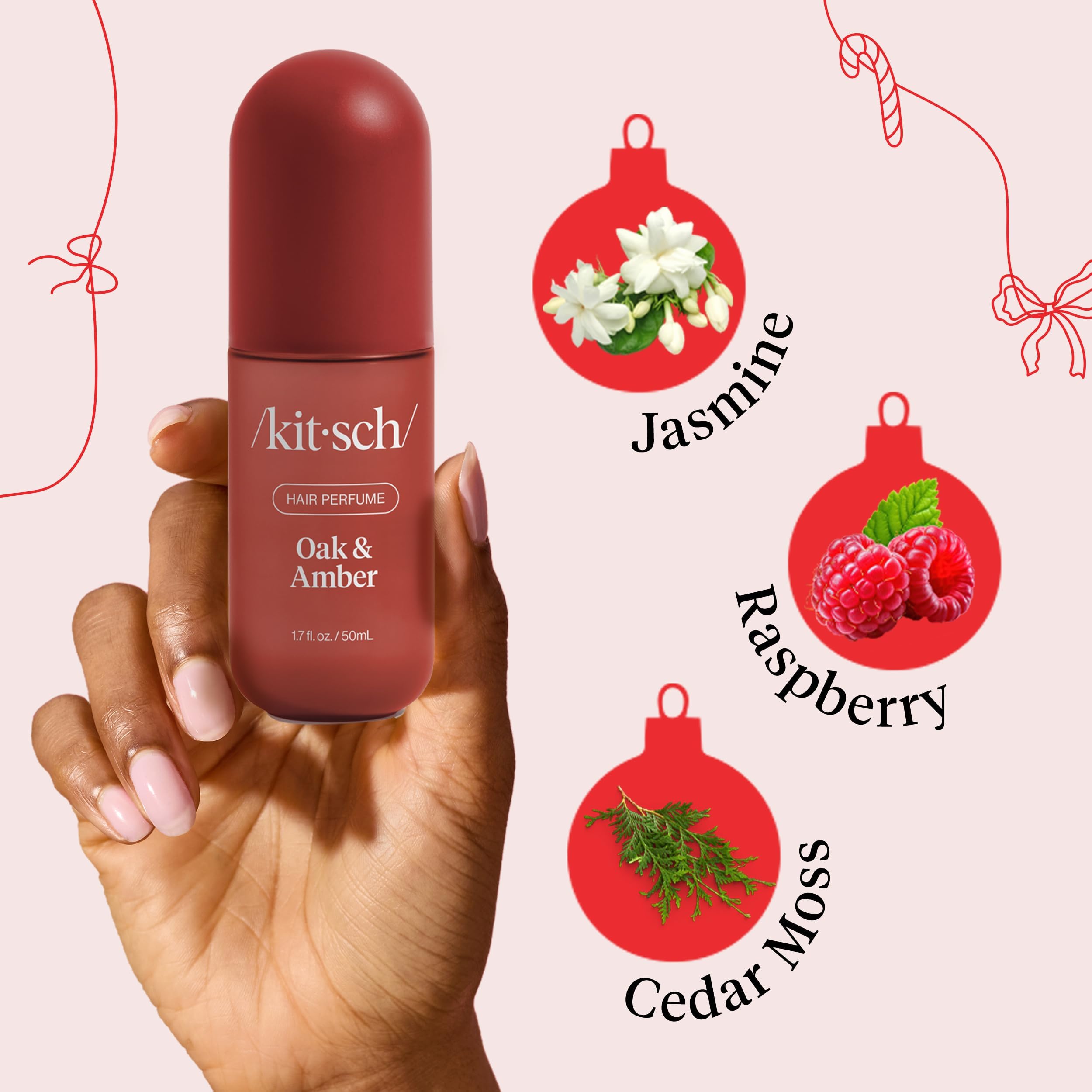 Kitsch Hair Perfume envase vegano y libre de crueldad, sin parabenos.