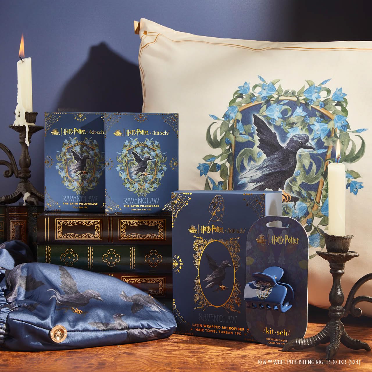 Diseño Ravenclaw en toalla Kitsch, elegante para el día.