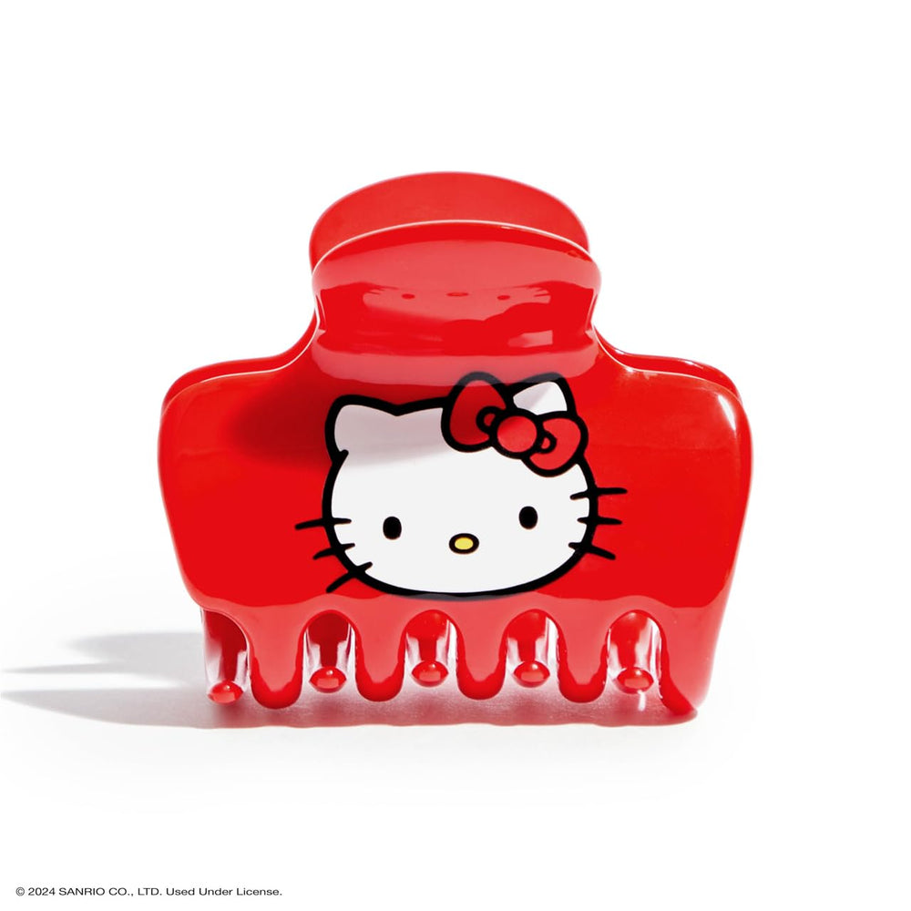 Kitsch Hello Kitty pinza abombada mediana, realza recogidos y semi recogidos