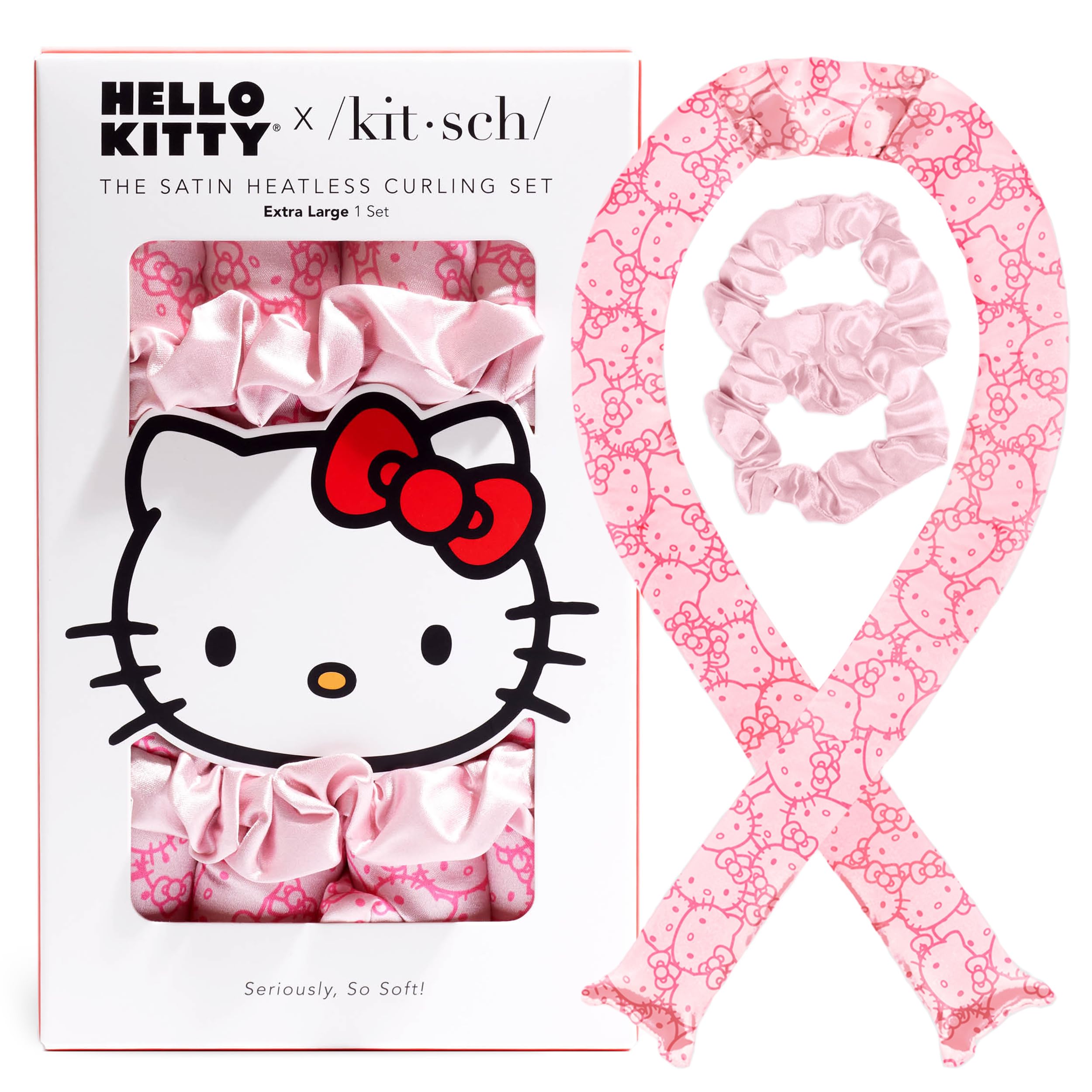 Kitsch Hello Kitty: banda para dormir sin calor facilita rizos sin dañar el cabello