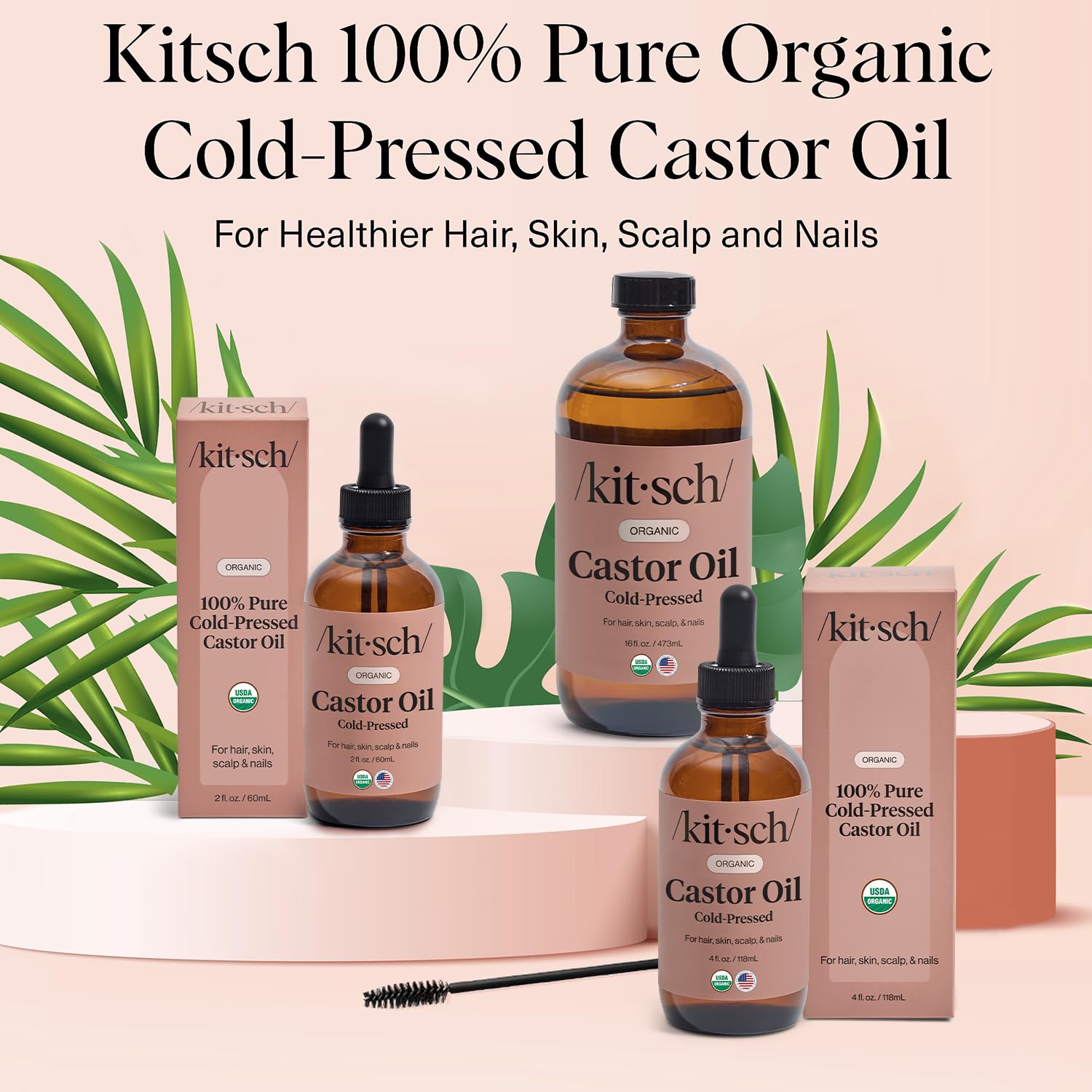 Kitsch huile de ricin, coffret cadeau beauté, idée cadeau