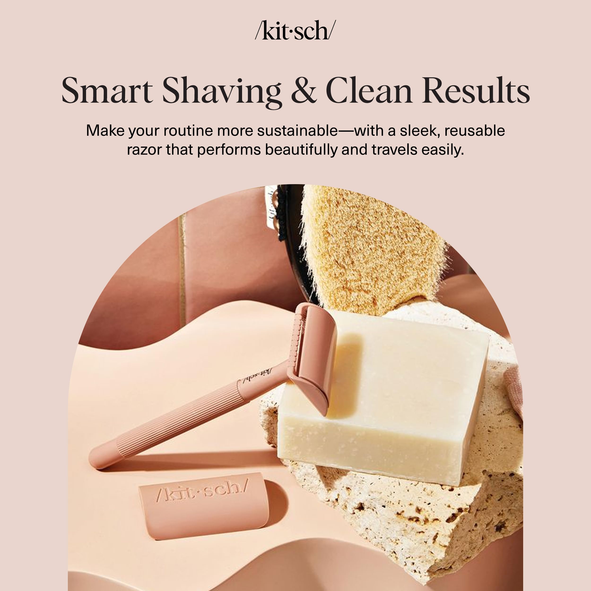 Kitsch kit de rasurado completo para sesiones eficientes.