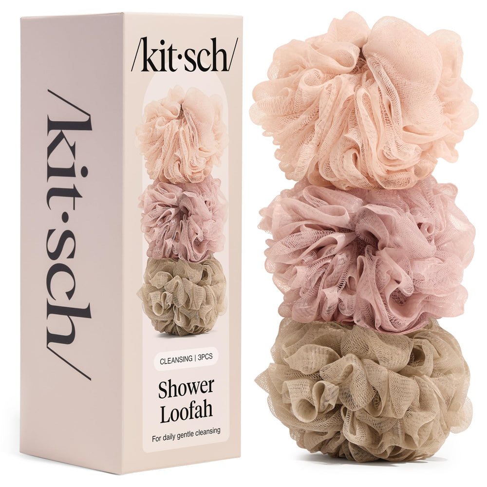 Kitsch lufa-ducha suave-malla: exfolia suavemente para piel limpia cada día.