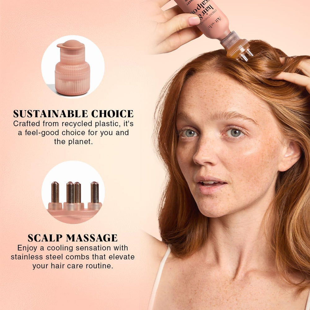 Kitsch masaje suave del cuero cabelludo con cerdas de acero para relajación.