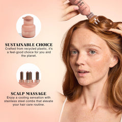 Kitsch masaje suave del cuero cabelludo con cerdas de acero para relajación.