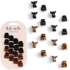 Kitsch mini pinzas garra tortuga primer plano para fijar flequillo sin tirones