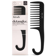 Peine Kitsch de dientes grandes para cabello rizado, desenreda con suavidad.